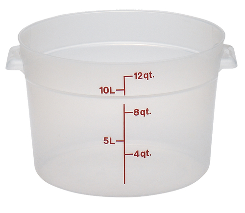 CAMBRO Storage Container, round, 12 qt.