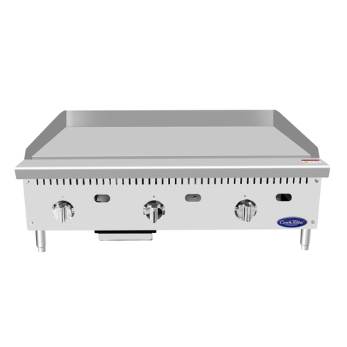 CookRite Heavy Duty Griddle, thermostatic controls, 36"W x 28-3/5"D x 15-1/5"H