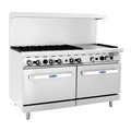 CookRite Range, Natural gas 60"W x 31"D x 57-3/8"H