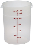 CAMBRO Storage Container, round, 22 qt.