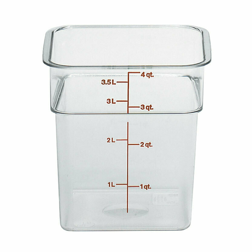 CAMBRO CamSquare® Food Container, 4 qt.
