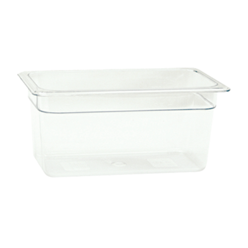 1/3 size, 6" deep- polycarbonate
