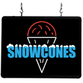 92003 Benchmark Ultra-Bright Merchandising Sign, "Snow Cones"