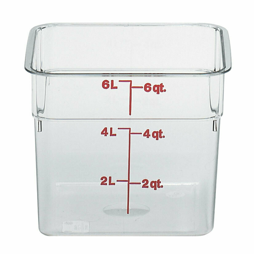 CAMBRO CamSquare® Food Container, 6 qt.