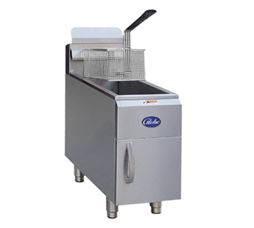Globe GF15PG Fryer, Gas, Liquid Propane, countertop, single pot, 15-lbs.