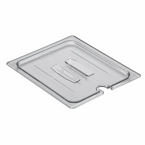 CAMBRO Camwear® Food Pan Cover, 1/2 size, notched, with handle