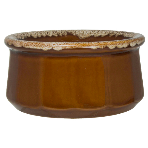 ITI SC-12-B Onion Soup Crock, 12 oz., stoneware, Caramel, dozen