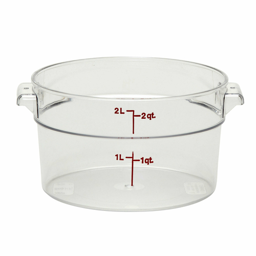 CAMBRO Camwear® Storage Container, round, 2 qt.
