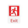 CAC SCE9-EX02 Compliance Sign, English, 6" x 9"H, "Exit"
