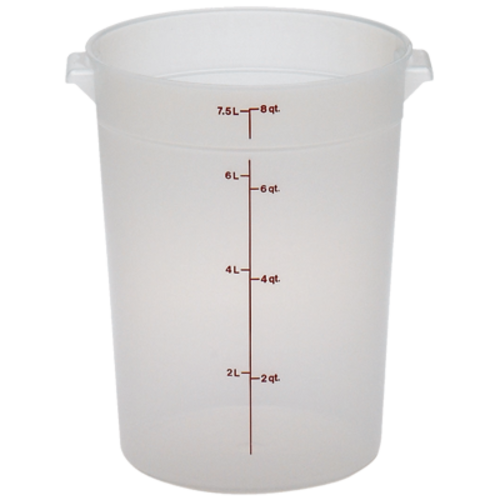 CAMBRO Storage Container, round, 8 qt.