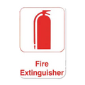Thunder Group PLIS6913RD Information Symbol Sign, 6" x 9", "Fire Extinguisher"