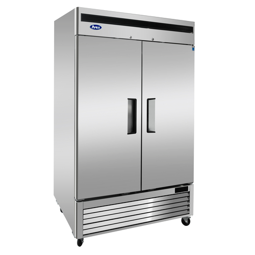 FREEZER, 2 DOOR, Bottom-mount, (2) locking hinged solid doors