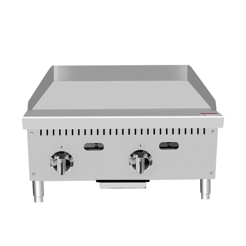 CookRite Heavy Duty Griddle Thermostatic controls, 24"W x 28-3/5"D x 15-1/5"H