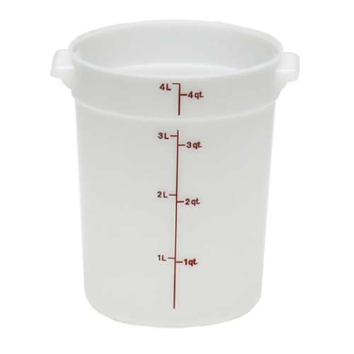 CAMBRO Storage Container, round, 4 qt.