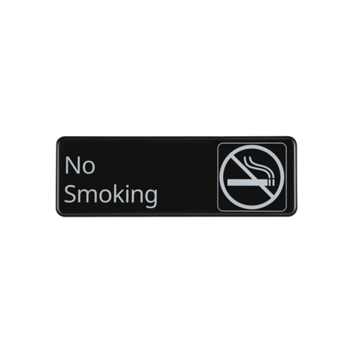 CAC SCE3-NM17 Compliance Sign, English, 9" x 3"H, "No Smoking"