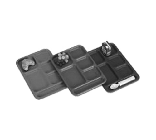CAMBRO Penny-Saver School Tray, 6-compartment