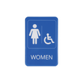 CAC SCE9-WO09 Compliance Sign, English, 6" x 9"H, "Women"