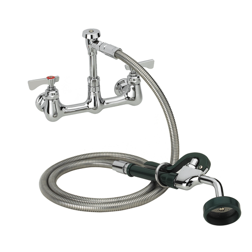 KROWNE Royal Series Utility Spray Assembly, wall mount, 8" adjustable centers, 72" long stainless steel flexible hose