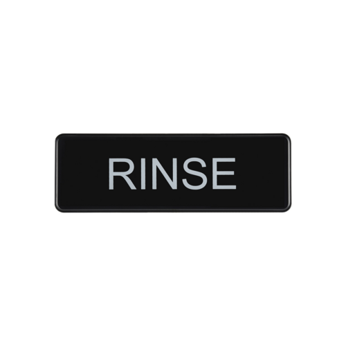 CAC SCE3-RS08 Compliance Sign, English, 9" x 3"H, "Rinse"