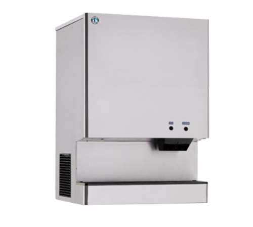 HOSHIZAKI Ice Maker/Water Dispenser, Cubelet-Style, water-cooled, self-contained condenser, production capacity up to 782 lb/24 hours