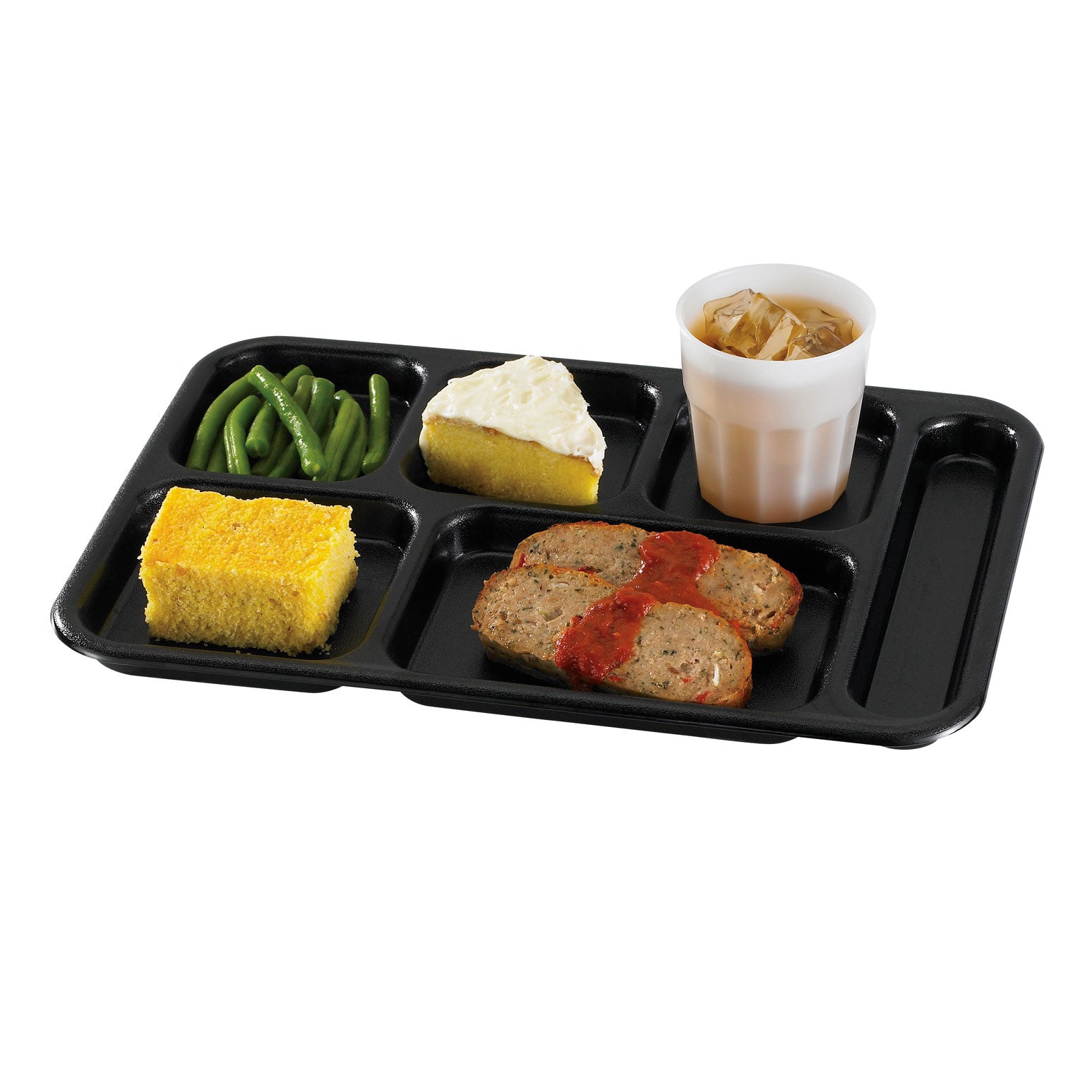 CAMBRO Camwear® School Tray, 6-compartment