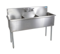 BK Resources BK8BS-3-18-12 Budget Sink, three compartment