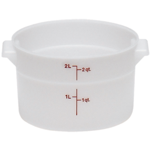 CAMBRO Storage Container, round, 2 qt.