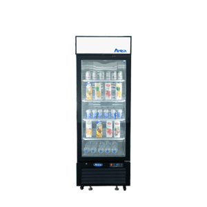 ATOSA MCF8720GR — Black Cabinet One (1) Glass Door Merchandiser Freezer