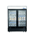 ATOSA MCF8732GR — Black Cabinet Two (2) Glass Door Merchandiser Freezer