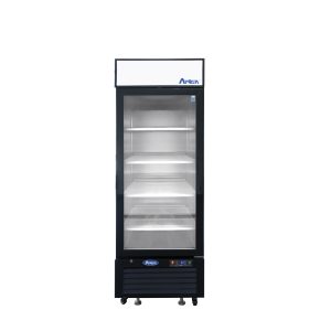 ATOSA MCF8722GRL — Black Cabinet One (1) Glass Door Merchandiser Cooler