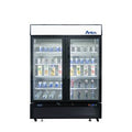 ATOSA MCF8723GR — Black Cabinet Two Glass Door Merchandiser Cooler