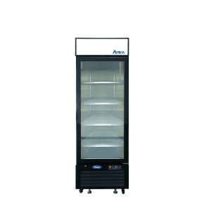 ATOSA MCF8725GR — Black Cabinet One (1) Glass Door Merchandiser Cooler