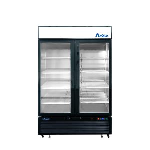 ATOSA MCF8733GR — Black Cabinet Two (2) Glass Door Merchandiser Cooler