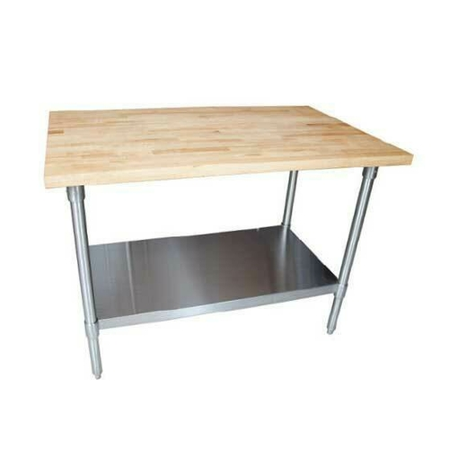 BK Resources MFTG-6030 Work Table with Galvanized Undershelf, 60"W x 30"D x 34-3/4"H