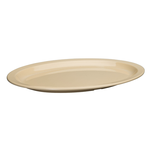 Platter, 15-1/2" x 10-7/8", melamine, tan
