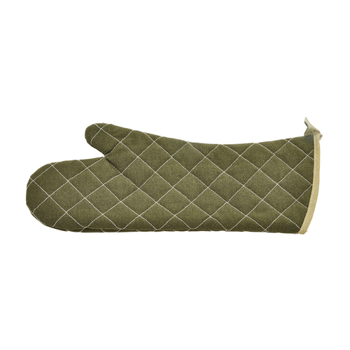 Oven Mitt, 17", cotton, green