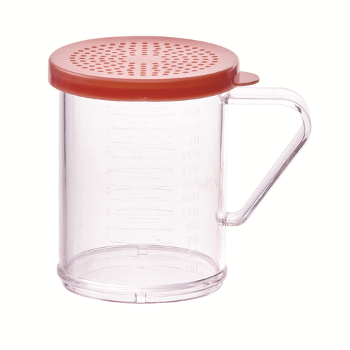 Shaker/Dredge, 10 oz., rose snap-on lid