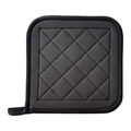 Potholder, 8" x 8", neoprene, black