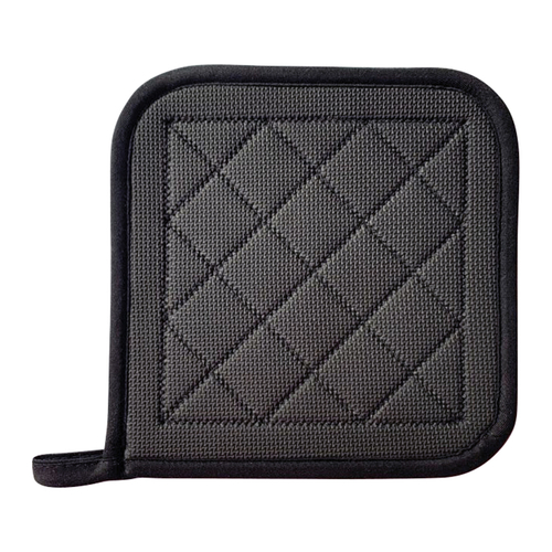 Potholder, 8" x 8", neoprene, black