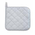 Potholder, 8" x 8", cotton, silver