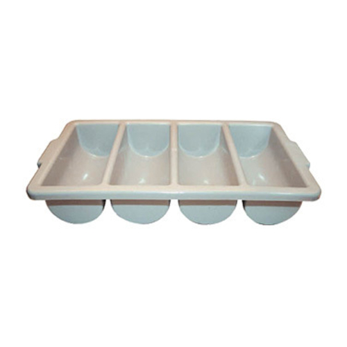 Cutlery Bin, 21-1/8"L x 12-3/4"W x 3-7/8"H, gray