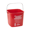 Winco PPL-3R 3 qt. Cleaning Bucket, red