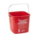 Winco PPL-6R 6 qt. Cleaning Bucket, red