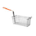 Rectangular Fry Basket, Orange handle