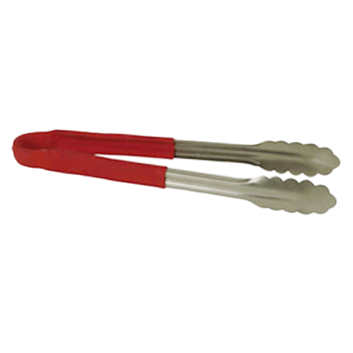10" Utility Tongs, Red