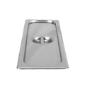 Steam Table Pan Cover, 1/2 size long, solid with handle
