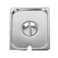 Steam Table Pan Cover, 1/2 size, slotted with handle