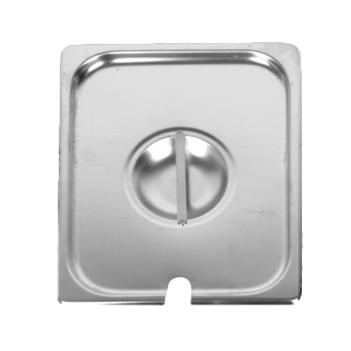 Steam Table Pan Cover, 1/2 size, slotted with handle