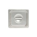 Steam Table Pan Cover, 1/6 size, solid with handle