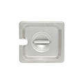 Steam Table Pan Cover, 1/6 size, slotted with handle